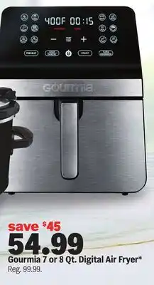 Meijer Gourmia 7 or 8 Qt. Digital Air Fryer offer