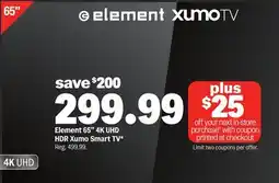 Meijer Element 65 4K UHD HDR Xumo Smart TV offer