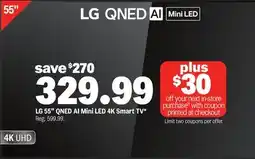 Meijer LG 55 QNED AI Mini LED 4K Smart TV offer