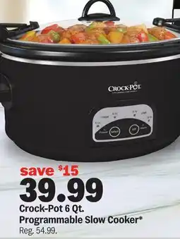 Meijer Crock-Pot 6 Qt. Programmable Slow Cooker offer