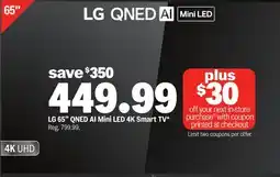Meijer LG 65 QNED AI Mini LED 4K Smart TV offer