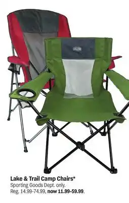 Meijer Lake & Trail Camp Chairs offer
