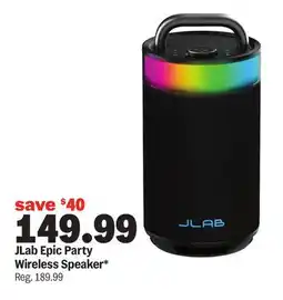 Meijer JLab Epic Party Wireless Speaker offer