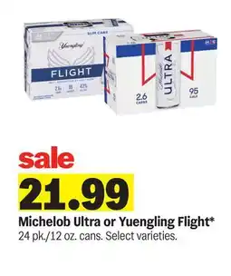 Meijer Michelob Ultra or Yuengling Flight offer