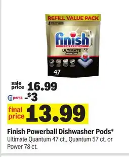 Meijer Finish Powerball Dishwasher Pods* Ultimate Quantum 47 ct., Quantum 57 ct. or Power 78 ct offer