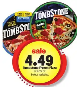 Meijer Tombstone Frozen Pizza offer