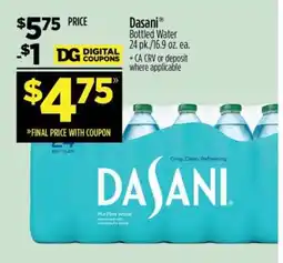 Dollar General Dasani offer