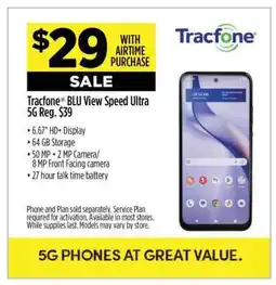 Dollar General Tracfone BLU View Speed Ultra 5G offer