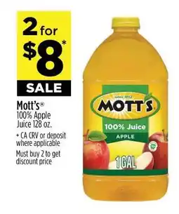 Dollar General Mott's 100% Apple Juice offer