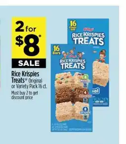 Dollar General Kellogg's Rice Krispies Treats offer