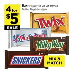 Dollar General Mars Everyday Fun Size 5 ct. Assorted offer