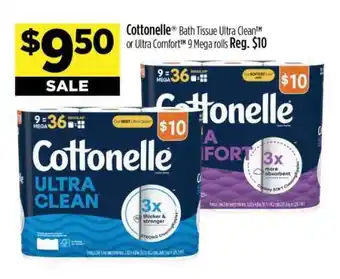 Cottonelle Bath Tissue Ultra Clean or Ultra Comfort