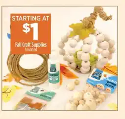 Dollar General Fall Craft Supplies offer