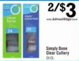 Price Chopper Simply Done Clear Cutlery offer