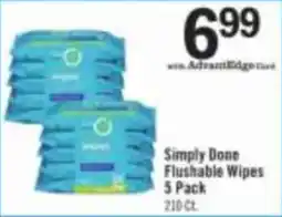 Price Chopper Simply Done Flushable Wipes offer
