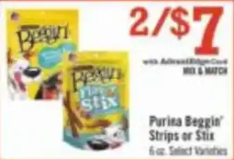 Price Chopper Purina Beggin' Strips or Stix offer