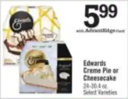 Price Chopper Edwards Creme Pie or Cheesecake offer