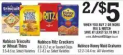 Price Chopper Nabisco Triscuits or Wheat Thins offer