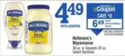 Price Chopper Hellmann's Mayonnaise offer