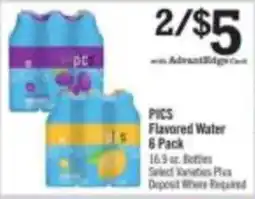Price Chopper Pics Flavored Water offer