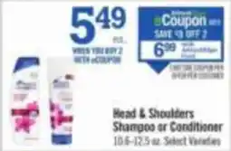Price Chopper Head & Shoulders Shampoo or Conditioner offer