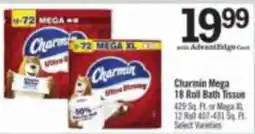 Price Chopper Charmin Mega 18 Roll Bath Tissue offer