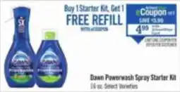 Price Chopper Dawn Powerwash Spray Starter Kit offer