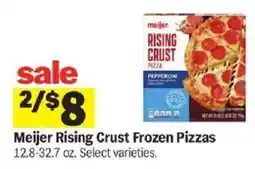 Meijer Meijer Rising Crust Frozen Pizzas offer