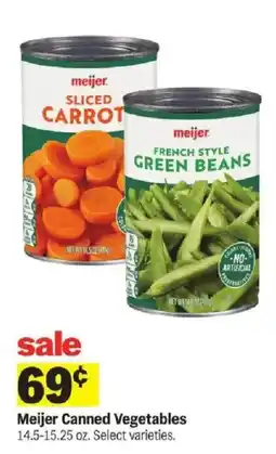 Meijer Meijer Canned Vegetables offer