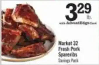 Market 32 Fresh Pork Spareribs
