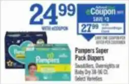 Price Chopper Pampers super pack diapers offer