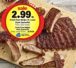 Meijer Meijer St. Louis Style Spareribs offer