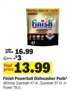 Meijer Finish Powerball Dishwasher Pods offer