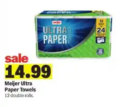 Meijer Meijer Ultra Paper Towels offer