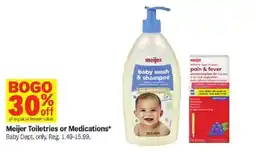 Meijer Meijer toiletries or medications offer