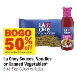 Meijer La Choy Sauces, Noodles or Canned Vegetables offer