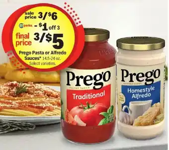 Meijer Prego pasta or alfredo sauces offer