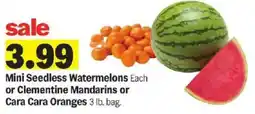 Meijer Mini Seedless Watermelons or Clementine Mandarins or Cara Cara Oranges offer
