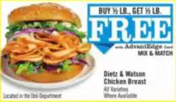 Price Chopper Dietz & Watson Chicken Breast offer