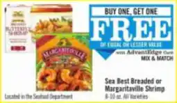 Price Chopper Sea Best Breaded or Margaritaville Shrimp offer