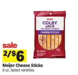 Meijer Meijer Cheese Sticks offer
