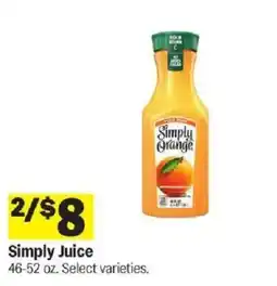 Meijer Simply Juice offer