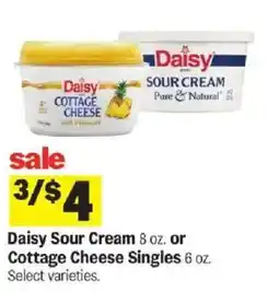 Meijer Daisy Sour Cream or Cottage Cheese Singles offer