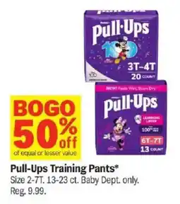 Meijer Pull-Ups Training Pants offer