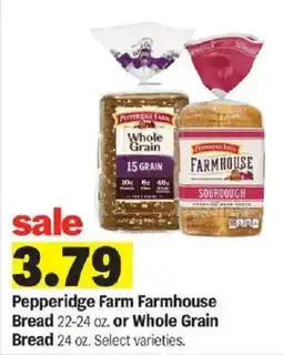 Meijer Pepperidge Farm Farmhouse Bread or Whole Grain Bread offer
