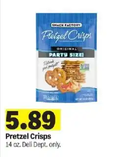 Meijer Snack Factory Pretzel Crisps offer