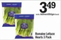 Price Chopper Romaine Lettuce Hearts 3 Pack offer