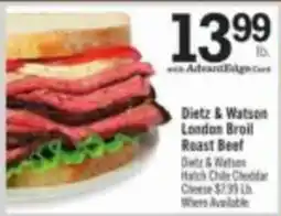 Price Chopper Dietz & Watson London Broil Roast Beef offer
