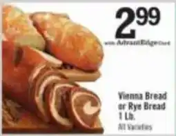 Price Chopper Vienna Bread or Rye Bread offer