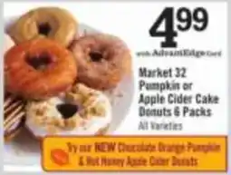 Price Chopper Market 32 Pumpkin or Apple Cider Cake Donuts offer